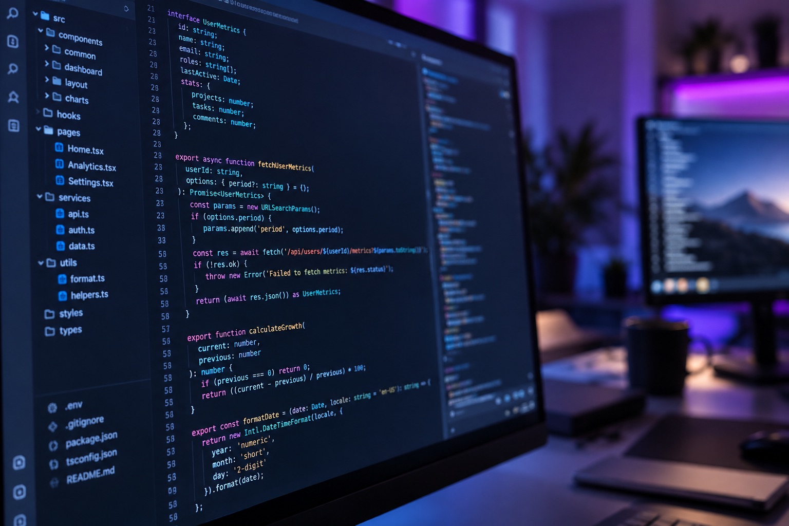 コードを表示したシステム開発画面のイメージ